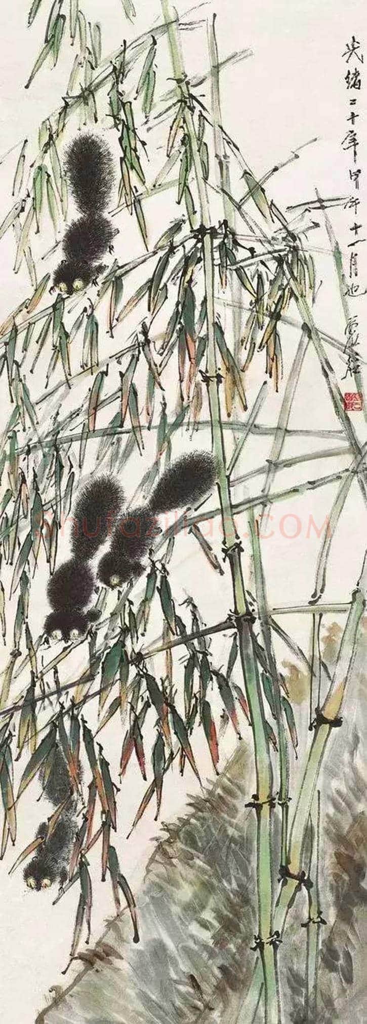 虚谷笔下的松鼠和金鱼欣赏 | 书画科普