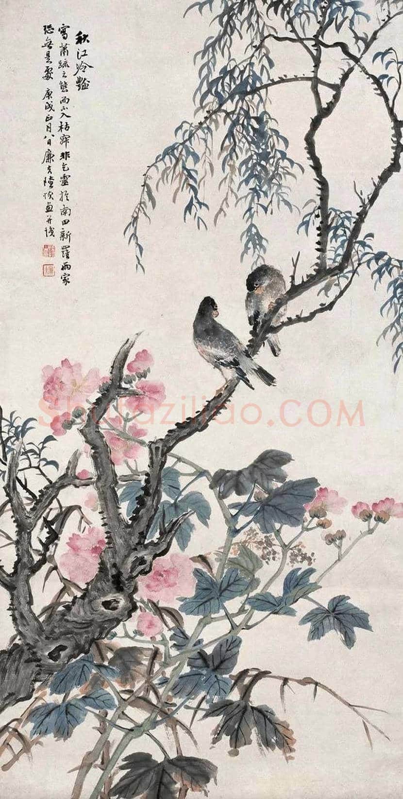 陆恢花鸟画作品欣赏 | 书画讲解