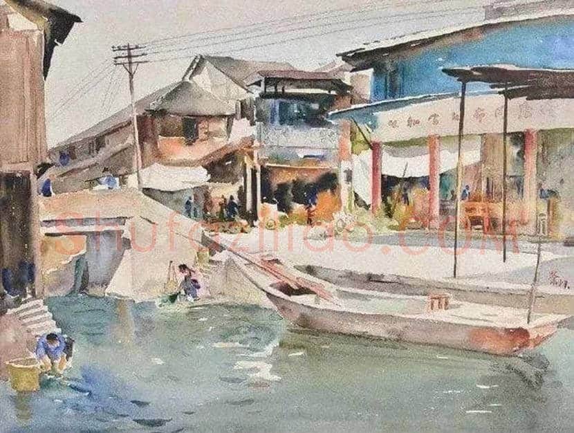 吴冠中水彩画作品欣赏 | 书画文摘
