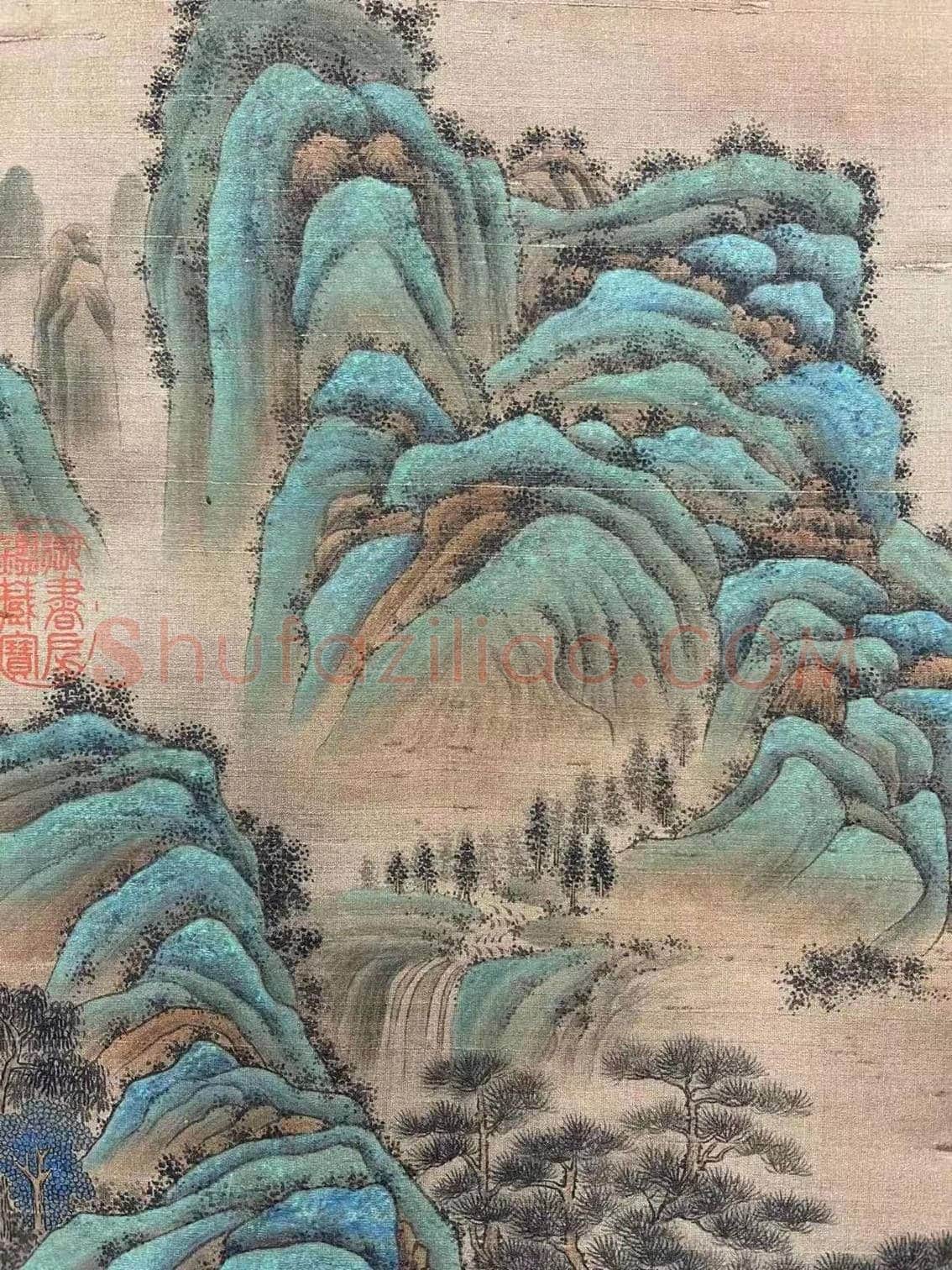 宫廷正统 青绿翘楚——钱维城《松壑仙踪图》 | 国画鉴赏