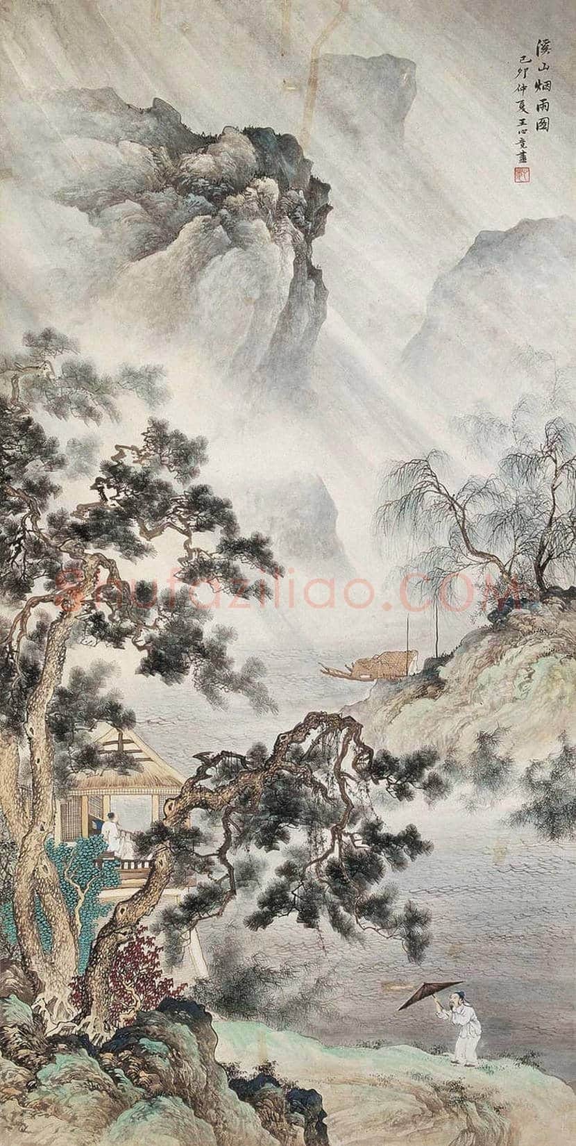 王心竟山水画欣赏 | 书画百科