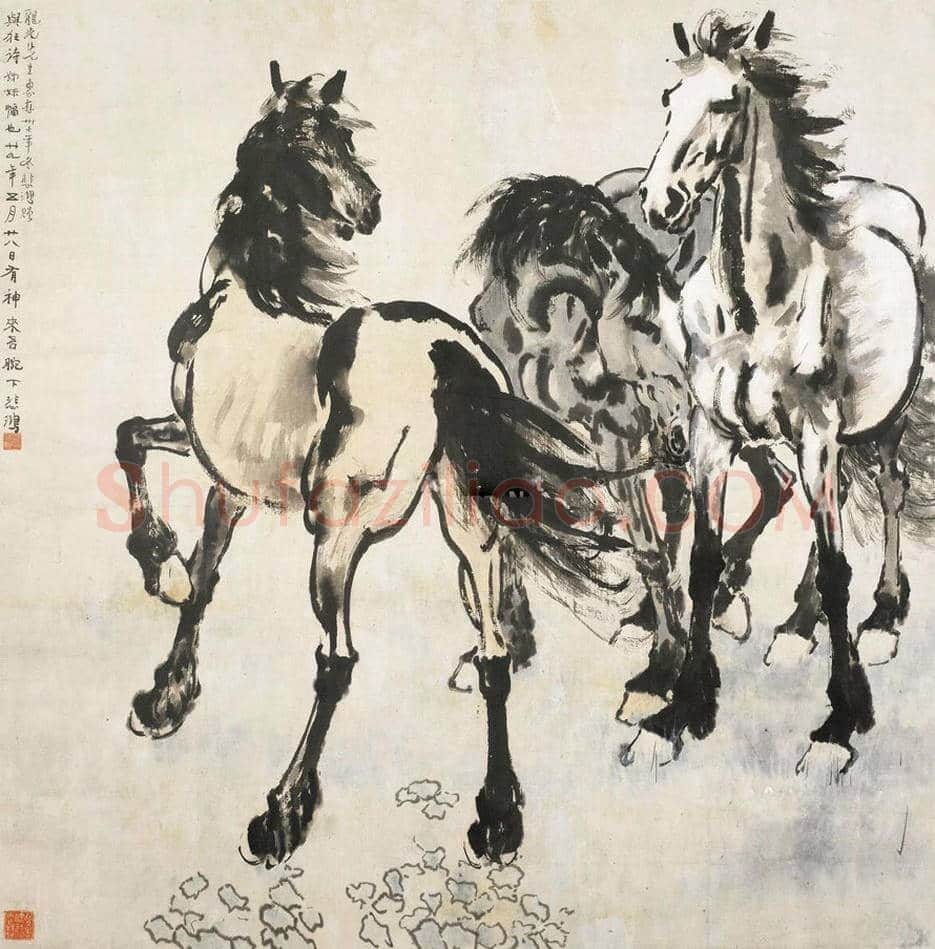 徐悲鸿的马拍卖价格,多少钱一平尺? | 书画科普