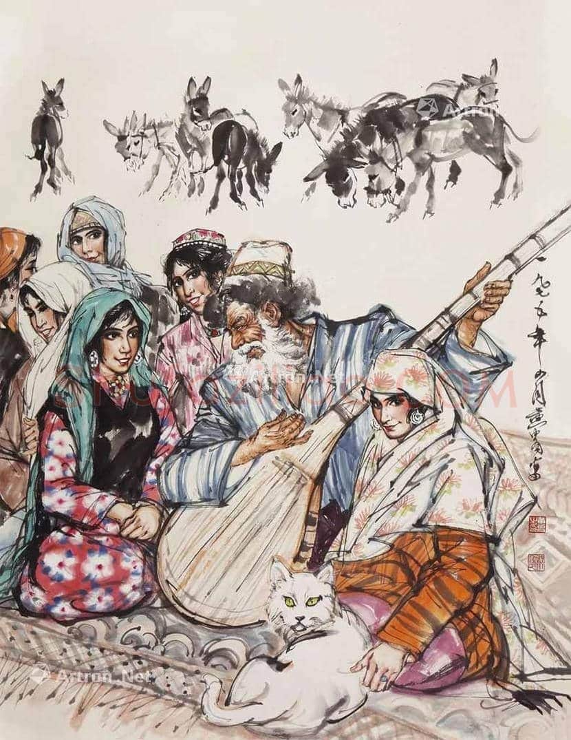 2018年黄胄作品拍卖价格TOP20 | 书画知识