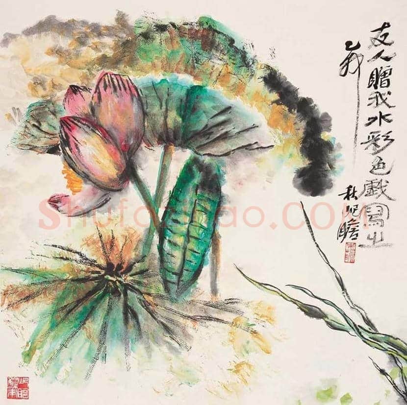朱屺瞻荷花作品欣赏 | 书画科普