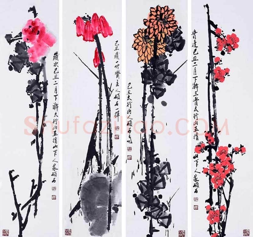 陈硕石花鸟画作品欣赏 | 书画常识