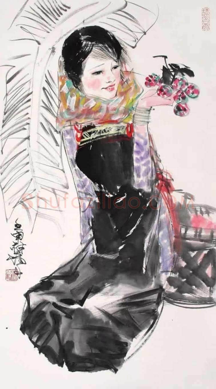 林墉精品水墨人物作品欣赏 | 书画讲解