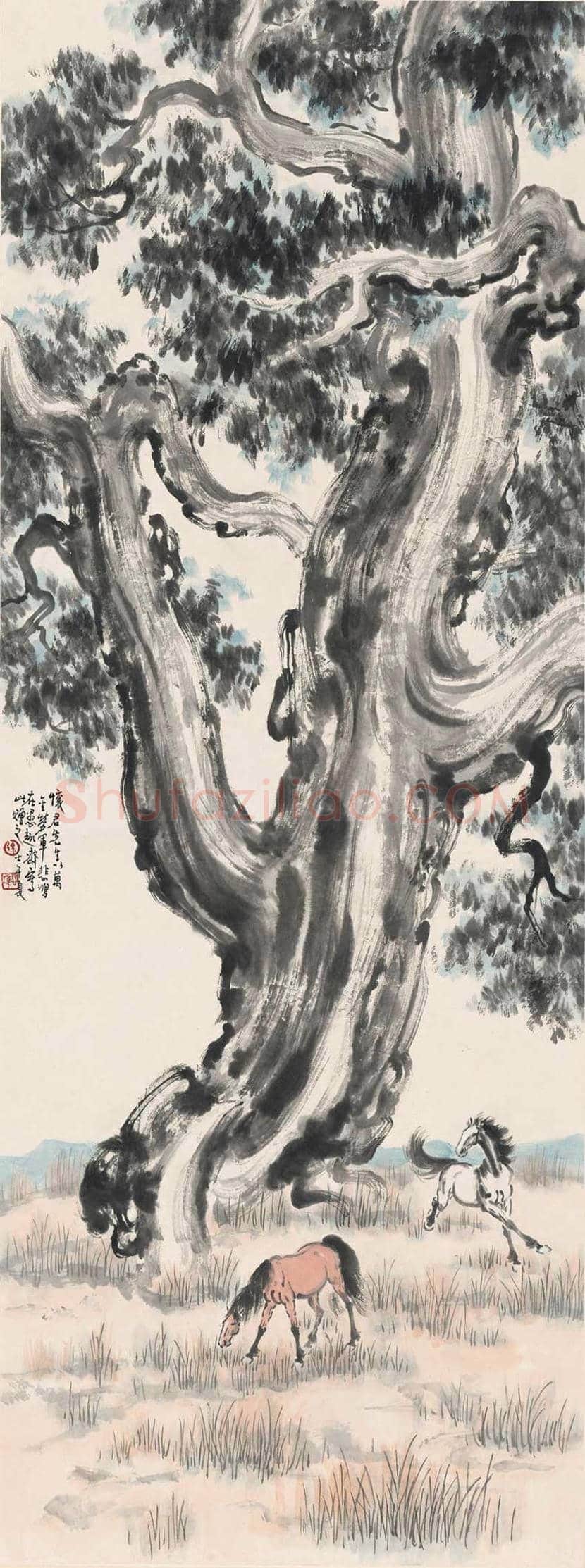 徐悲鸿画马作品高清图片 | 书画资料