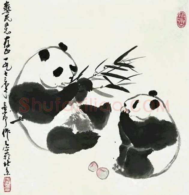 吴作人的熊猫图欣赏 | 书画科普