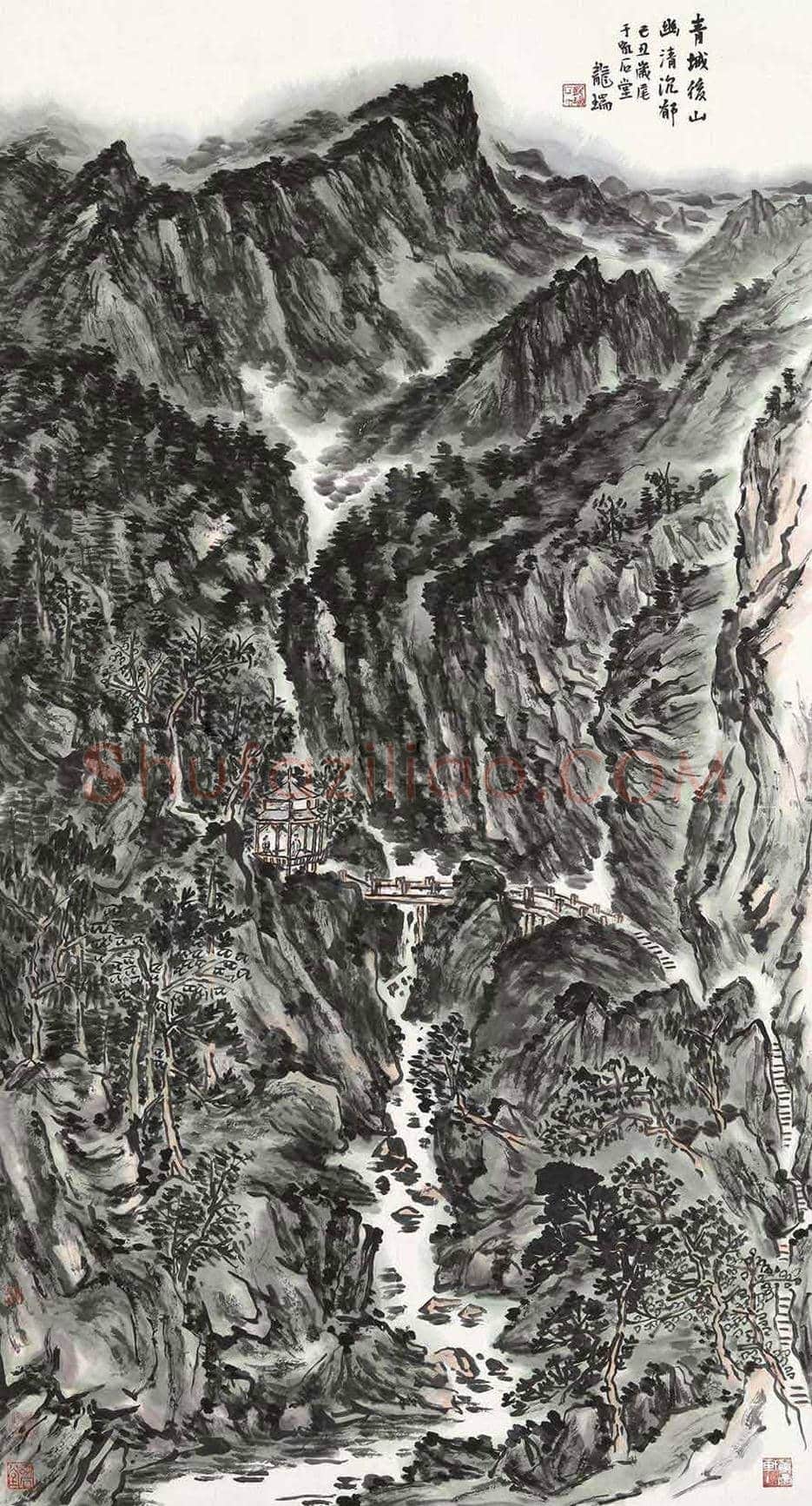龙瑞山水画拍卖价格,多少钱一平尺? | 书画学堂