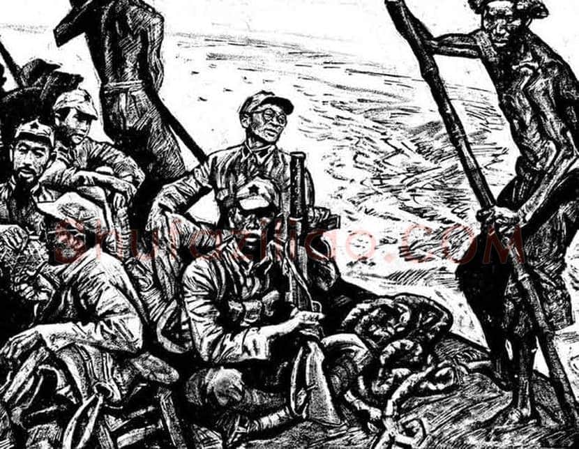 沈尧伊《地球的红飘带》，长征史诗连环画！ | 书画文摘