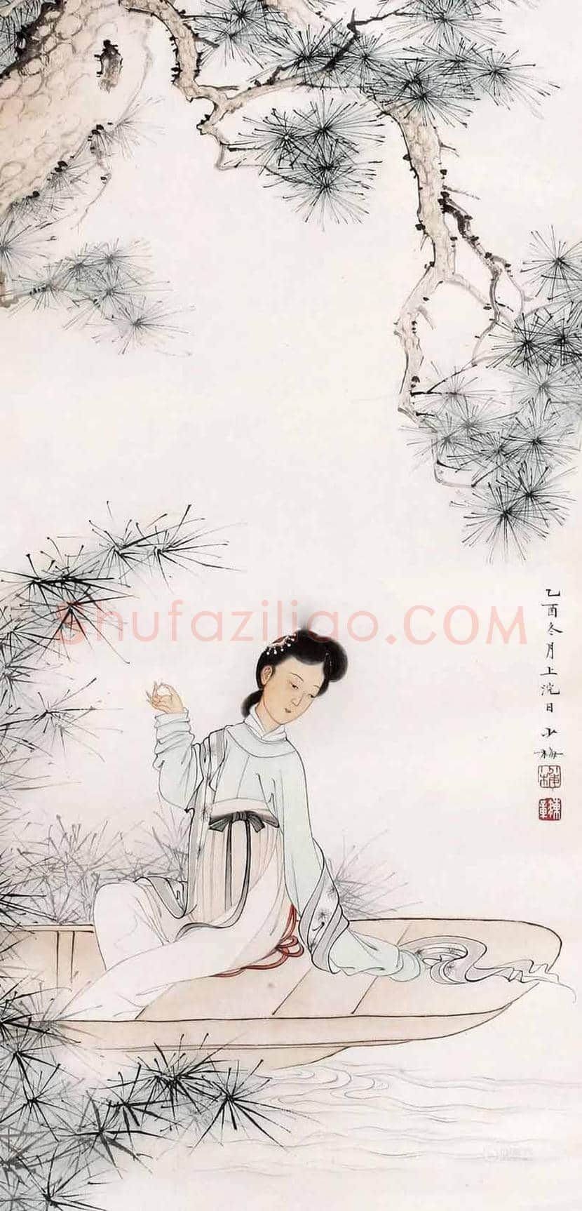 陈少梅人物画，有宋人风格 | 书画百科