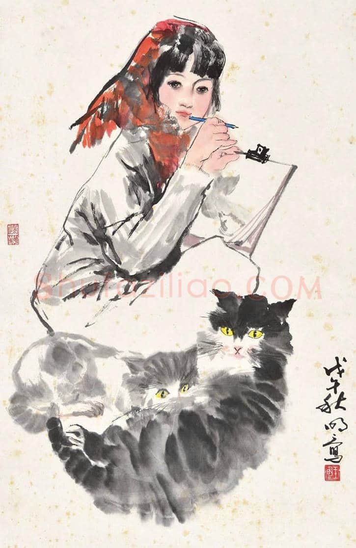 王明明人物画之时装人物少女篇 | 书画百科