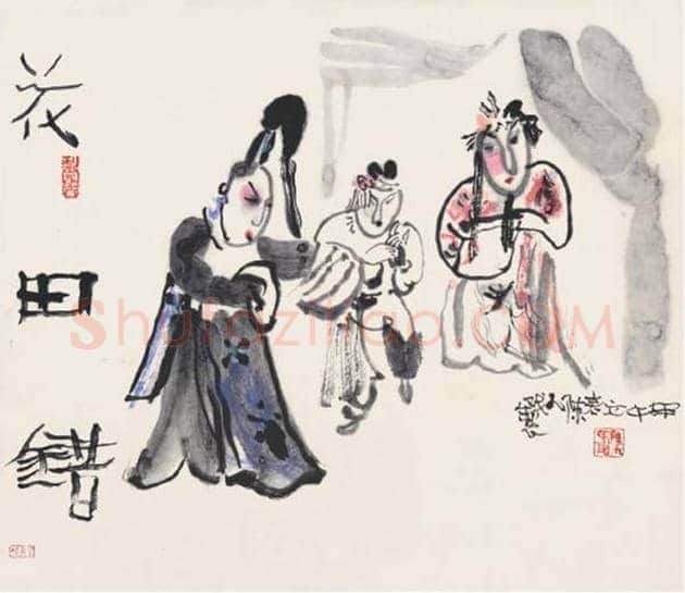 戏曲人物画名家画作 | 书画学堂