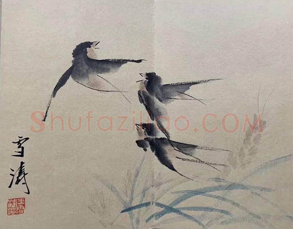 王雪涛《花鸟册页》,晚年精品! | 国画欣赏