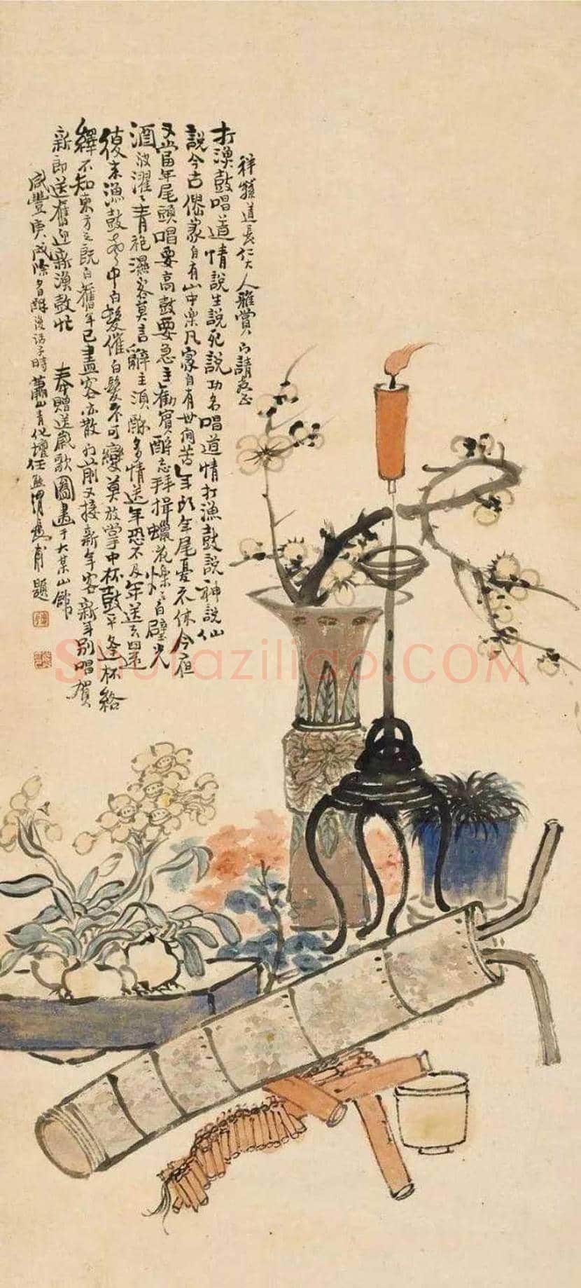 任熊作品欣赏 | 书画科普
