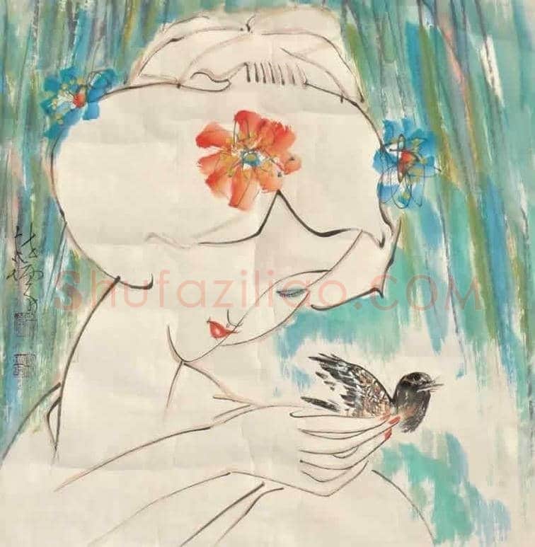 林墉精品水墨人物作品欣赏 | 书画讲解