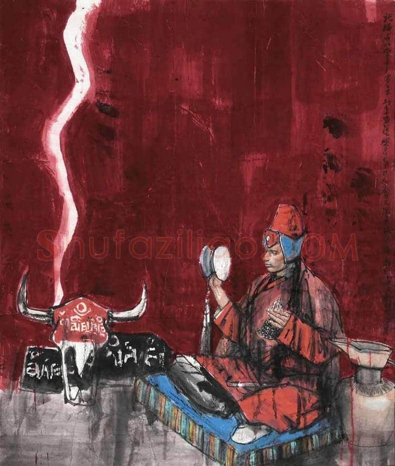 画僧史国良西藏风情人物画！ | 书画常识