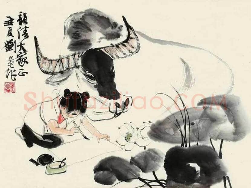 刘旦宅画牛，满满的田园气息！ | 书画科普