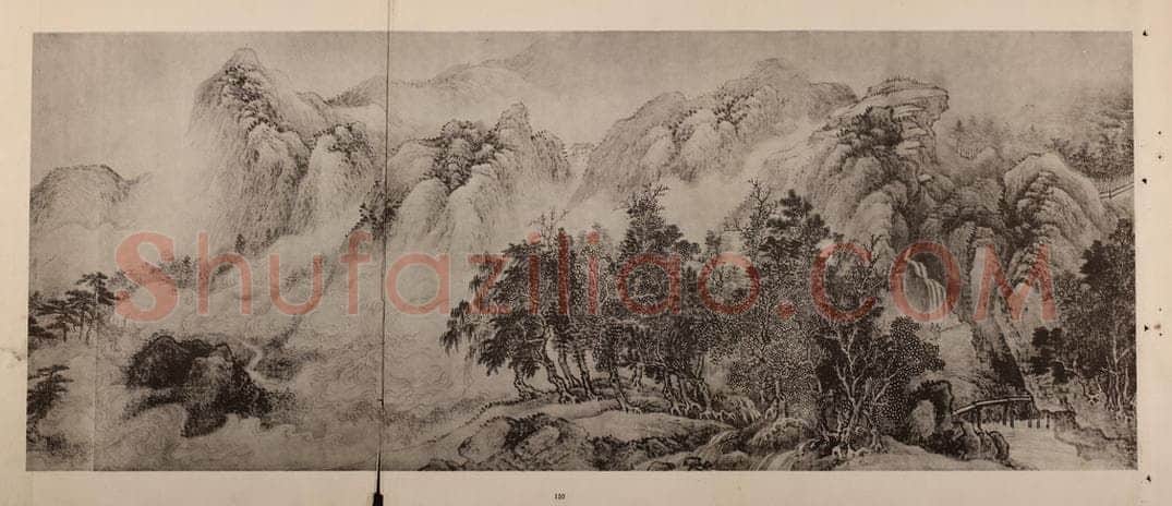 清 王翚《江山纵览图卷（六）》国画作品
