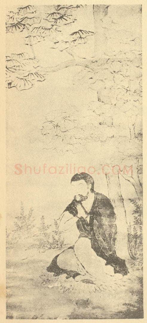 清 罗聘《画无量寿佛》国画作品
