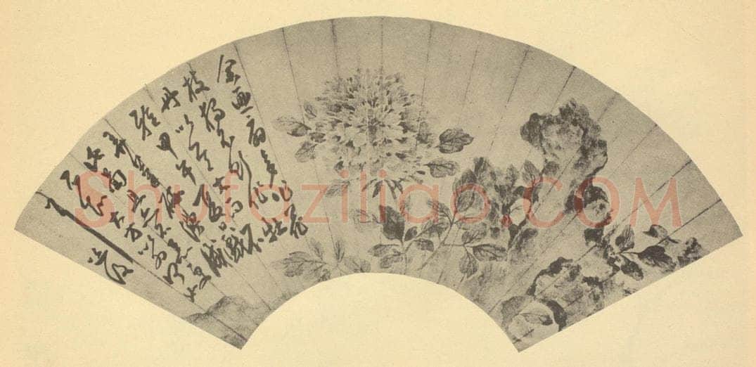 明 陈淳《牡丹图》国画作品