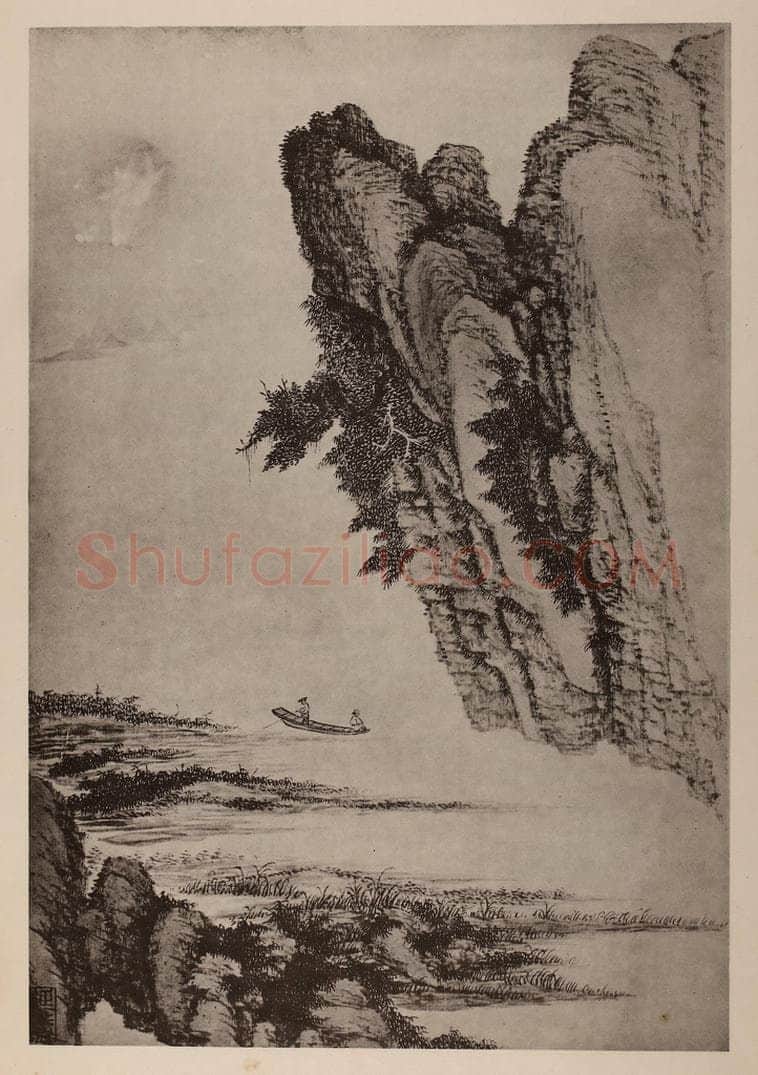 清 吴历《山水册(七)》国画作品