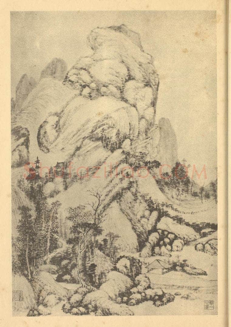 清 吴历《山水图（六）》国画作品