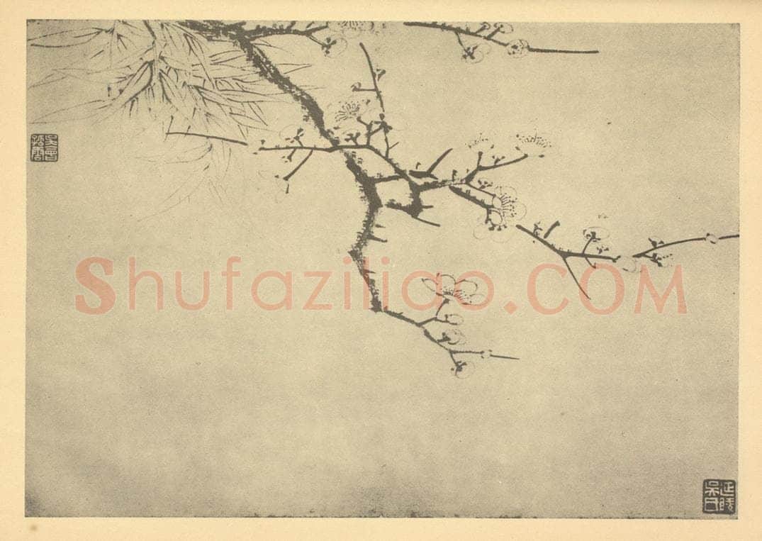 清 金俊明《梅花（十一）》国画作品