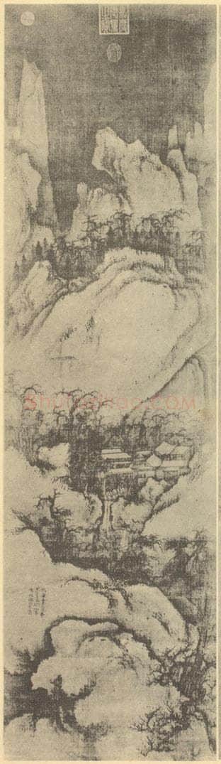 宋 郭熙《山水轴（四）》国画作品