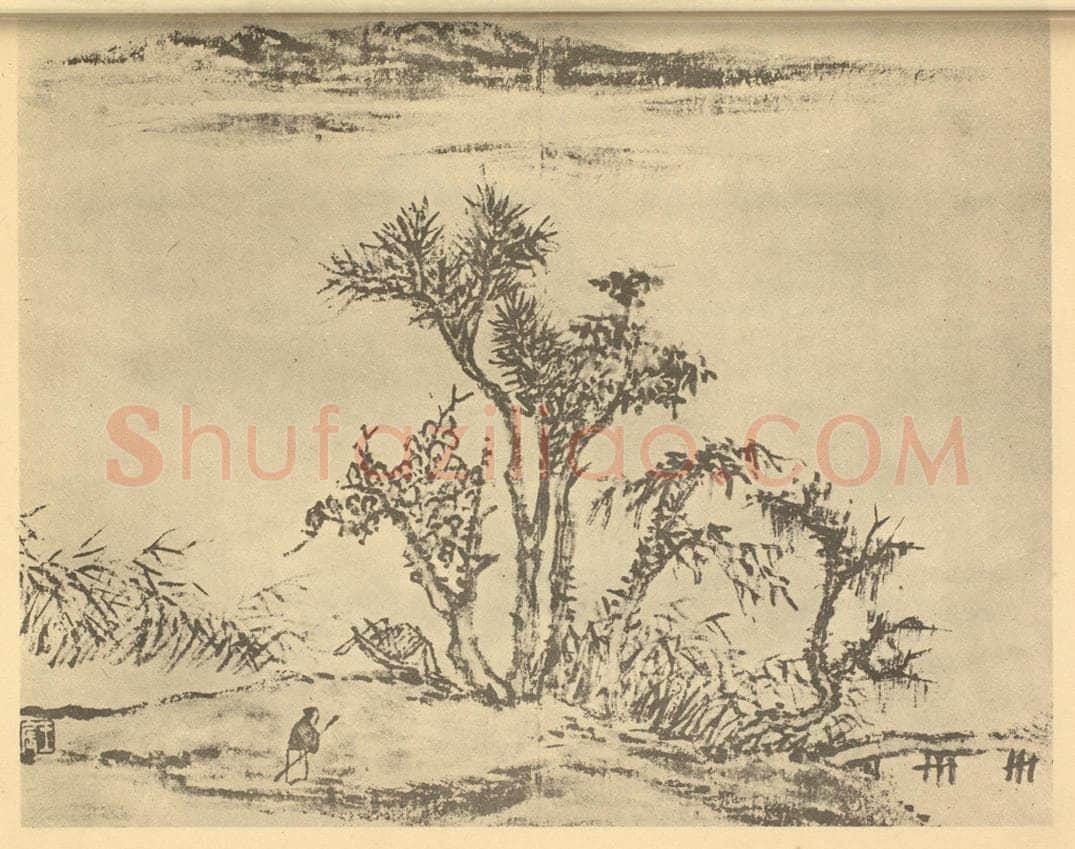 清 王宸《山水图(七)》国画作品