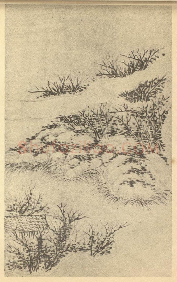 清 永瑢《山水图(十)》国画作品