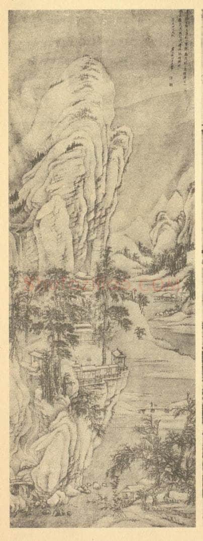 清 王翚《溪山雪霁图》国画作品