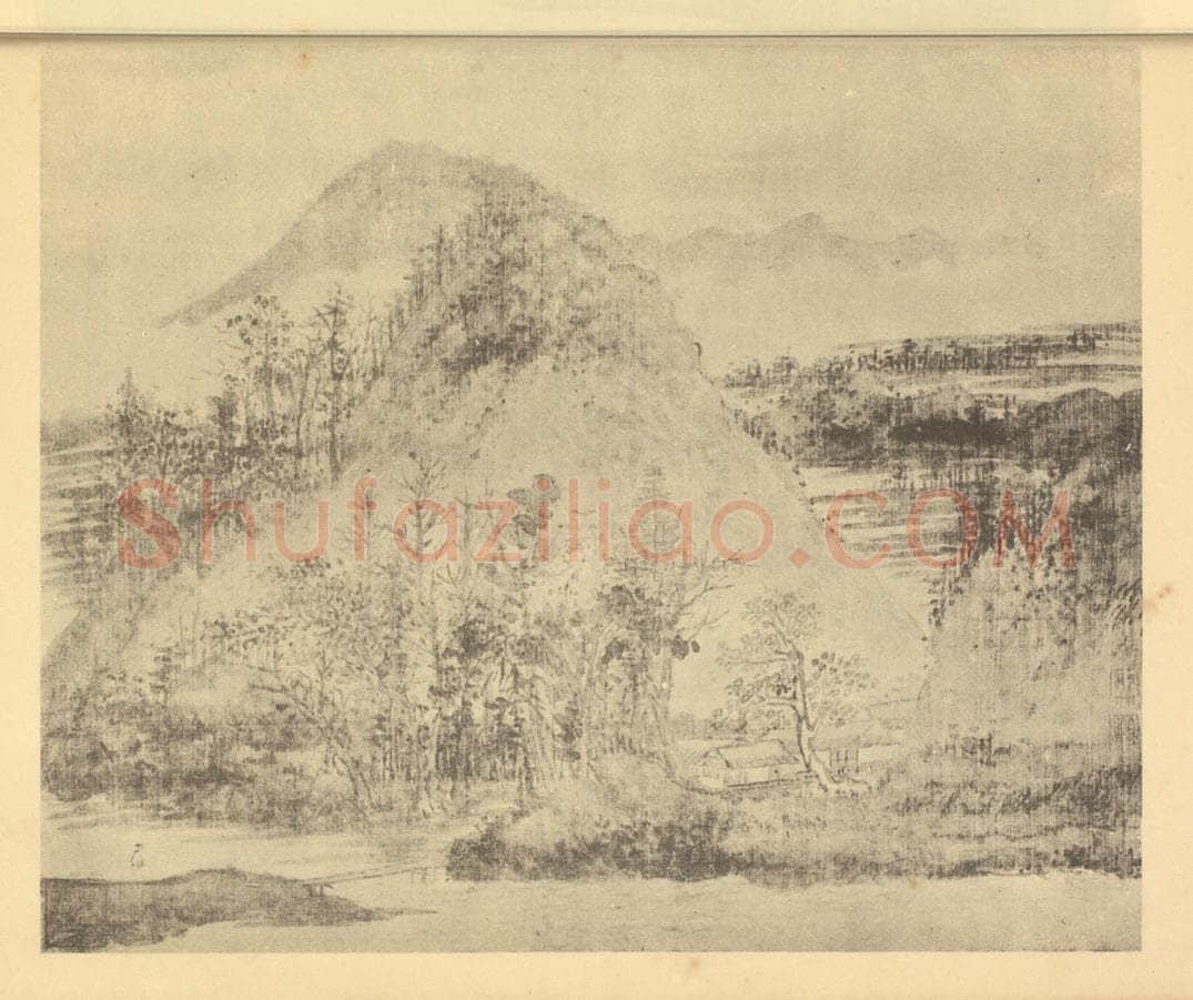清 吴历《山水图(十二)》国画作品