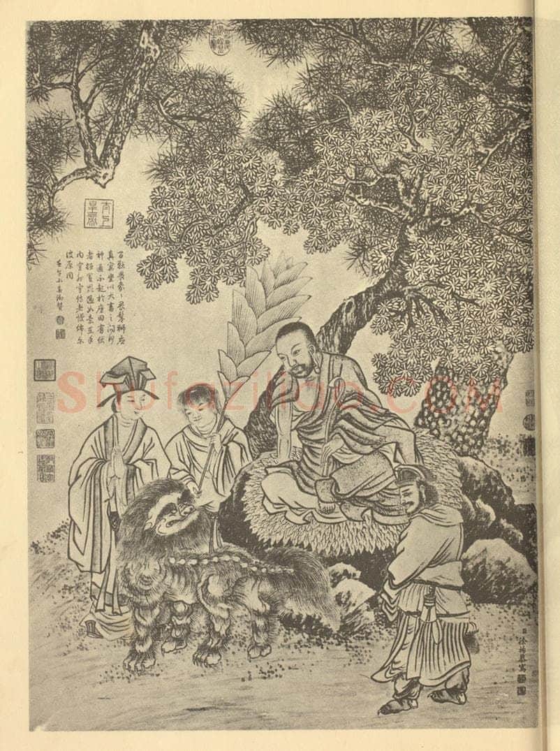 清 徐扬《画应真图》国画作品