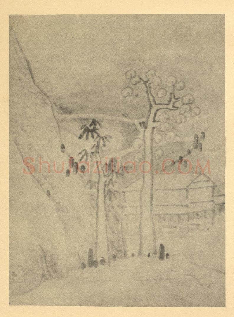 清 龚贤《画山水法(十三)》国画作品