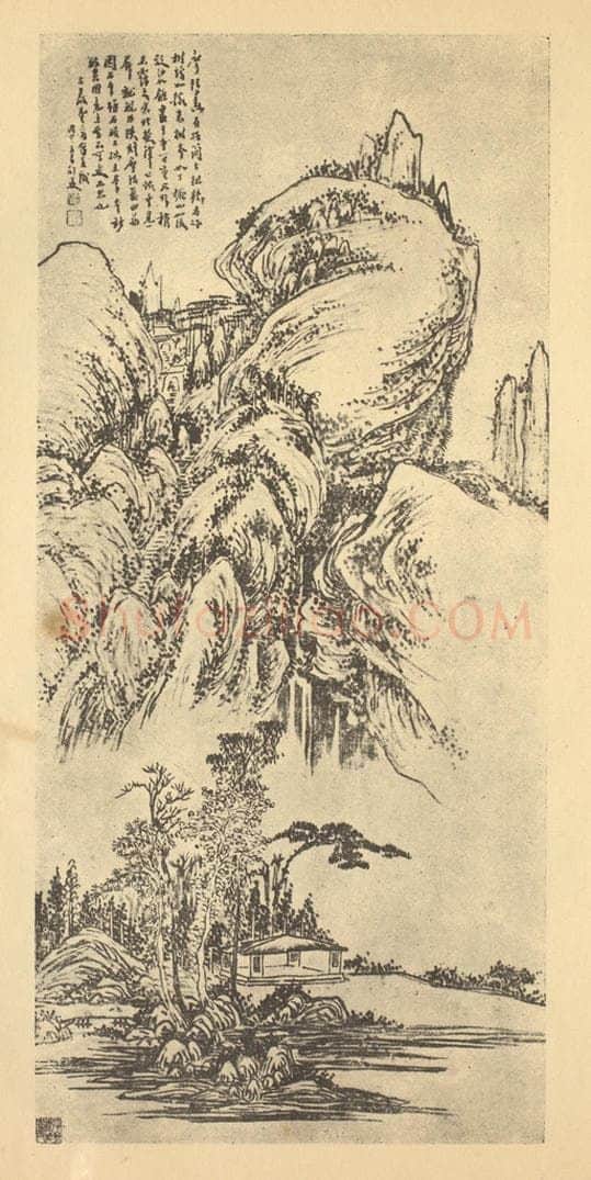 明 程嘉燧《山水轴（五）》国画作品