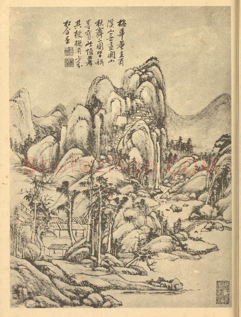 清 王原祁《山水图（三十一）》国画作品
