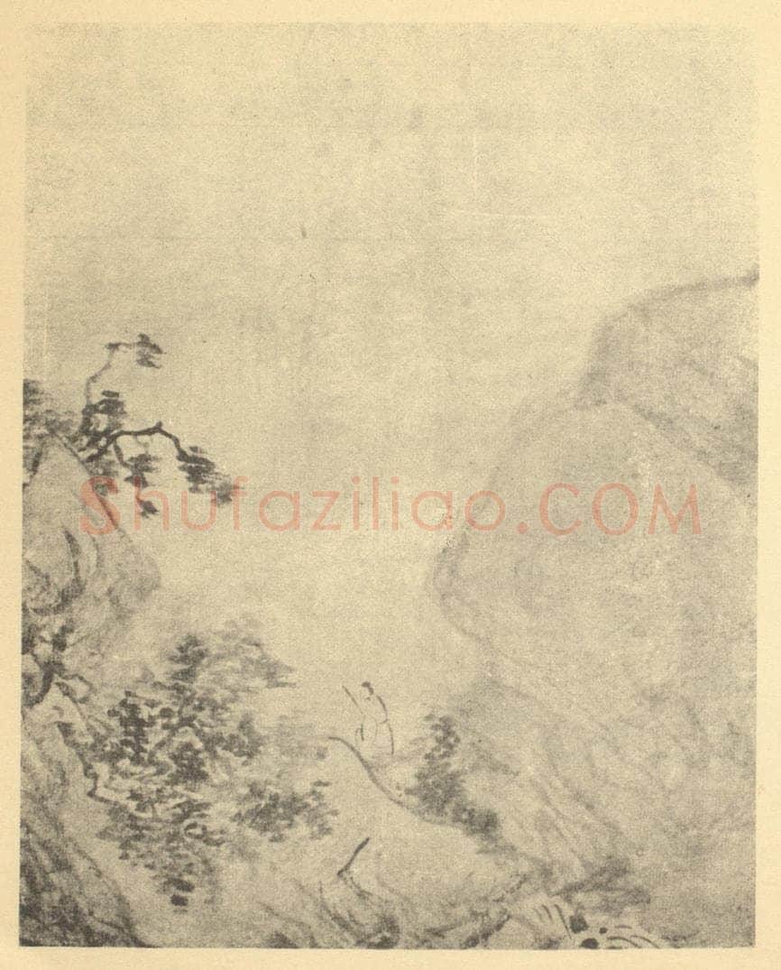 明 张风《山水图（一）》国画作品