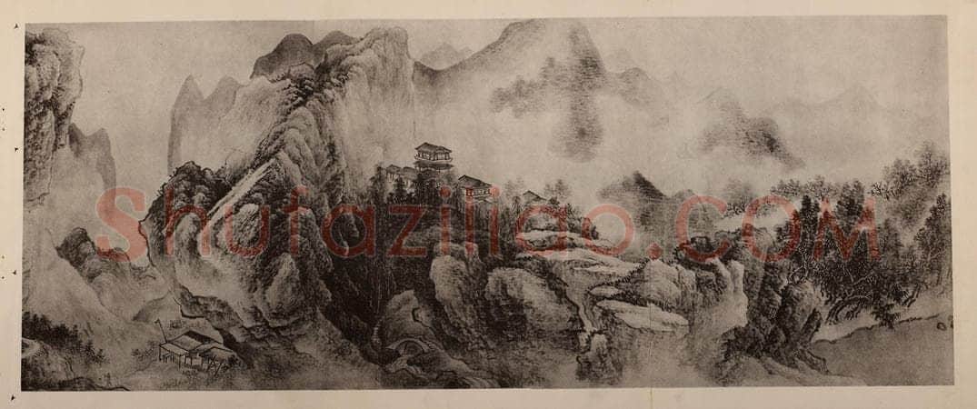 清 王翚《江山纵览图卷(三)》国画作品