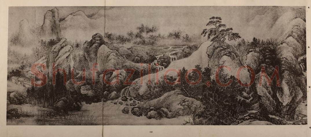 清 王翚《江山纵览图卷（八）》国画作品