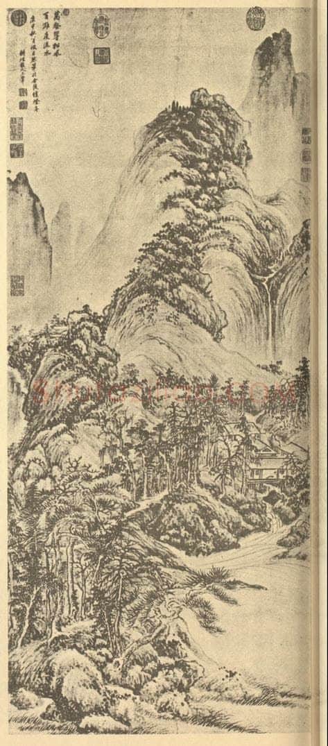 清 王翚《画山水》国画作品