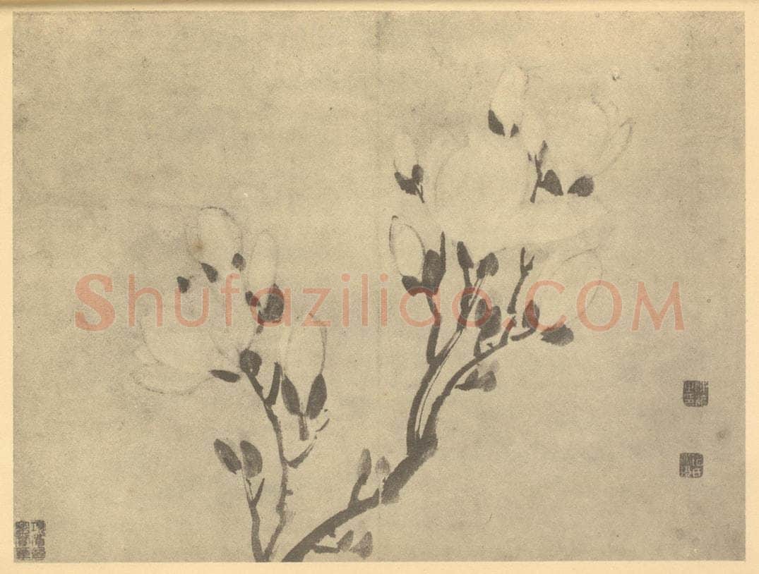 明 陈淳《木兰》国画作品
