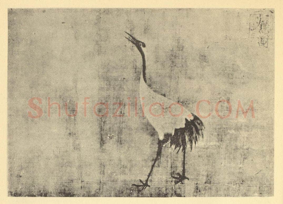 宋·辽 宋徽宗赵佶《六鹤图(一)》国画作品