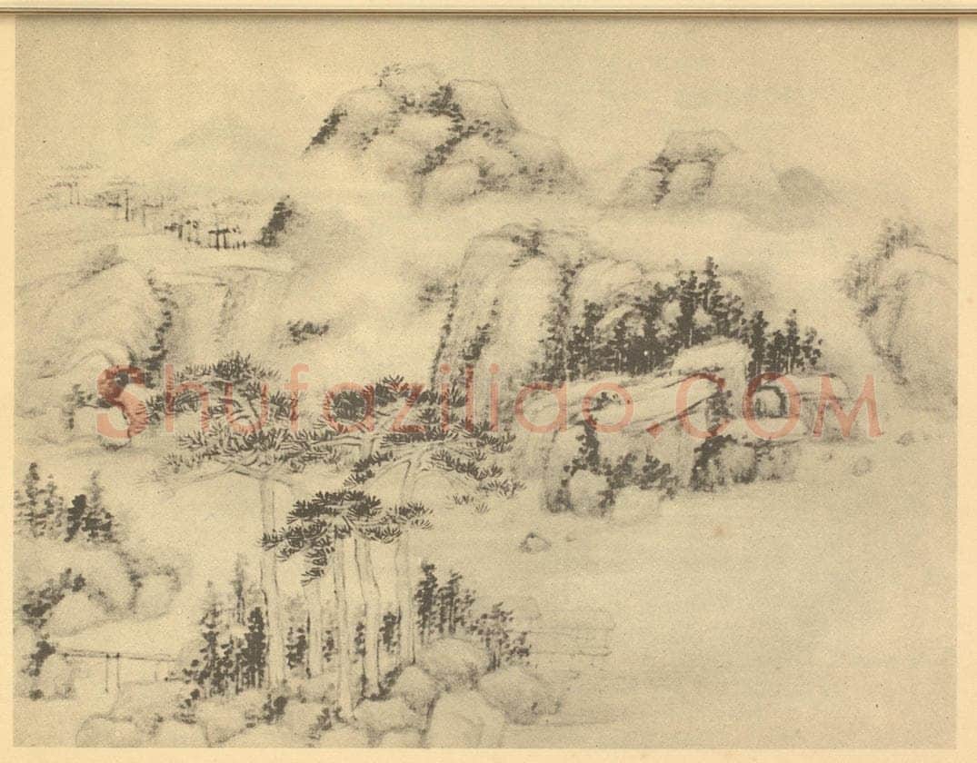 清 陆恢《山水图（十）》国画作品