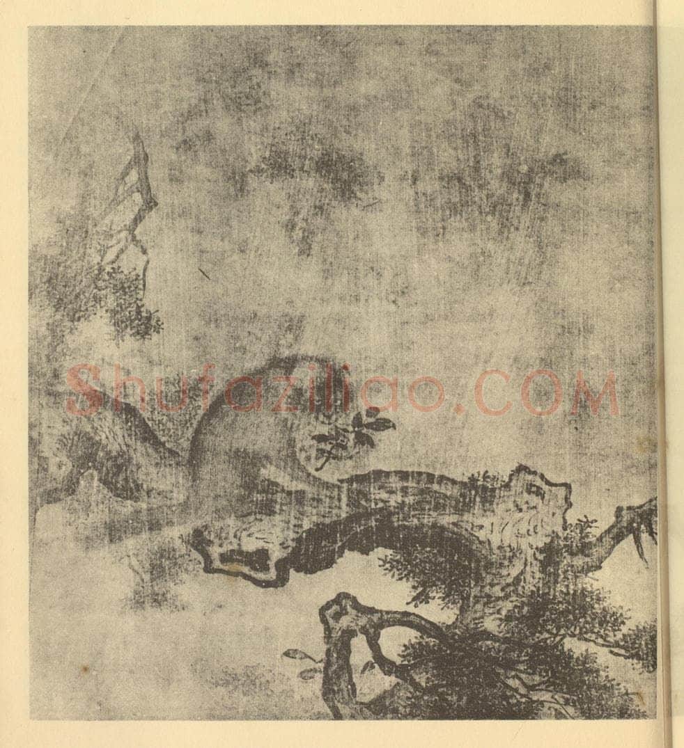 明 明人《八兽图（七）》国画作品