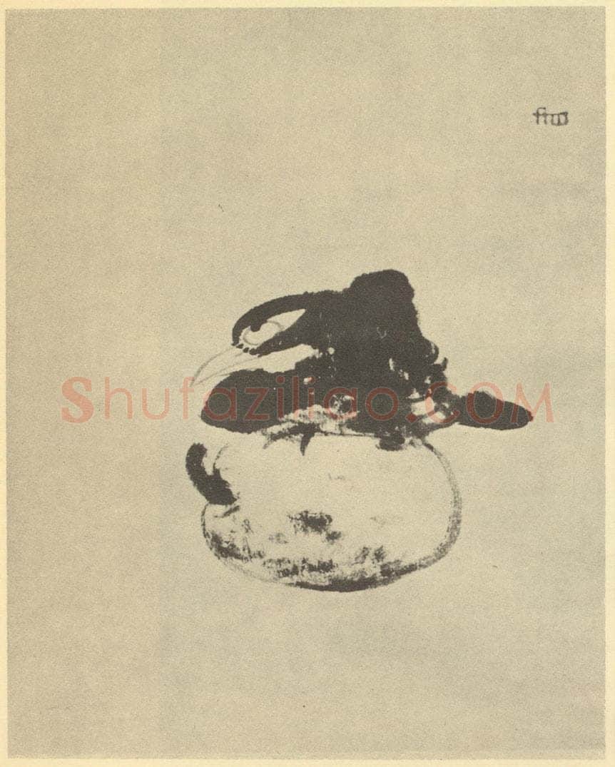 清 朱耷《画鸟》国画作品