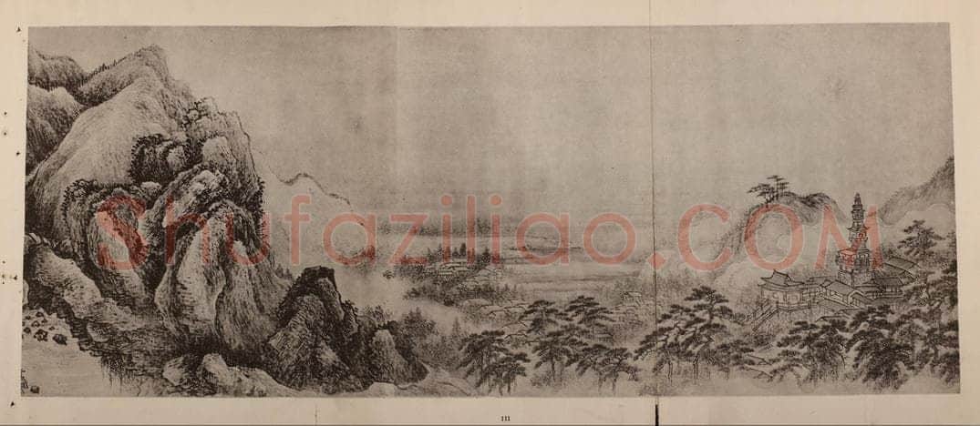 清 王翚《江山纵览图卷(七)》国画作品