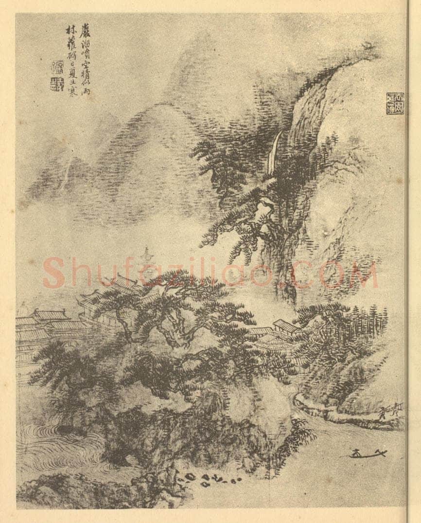 清 王翚《山水图（二十四）》国画作品