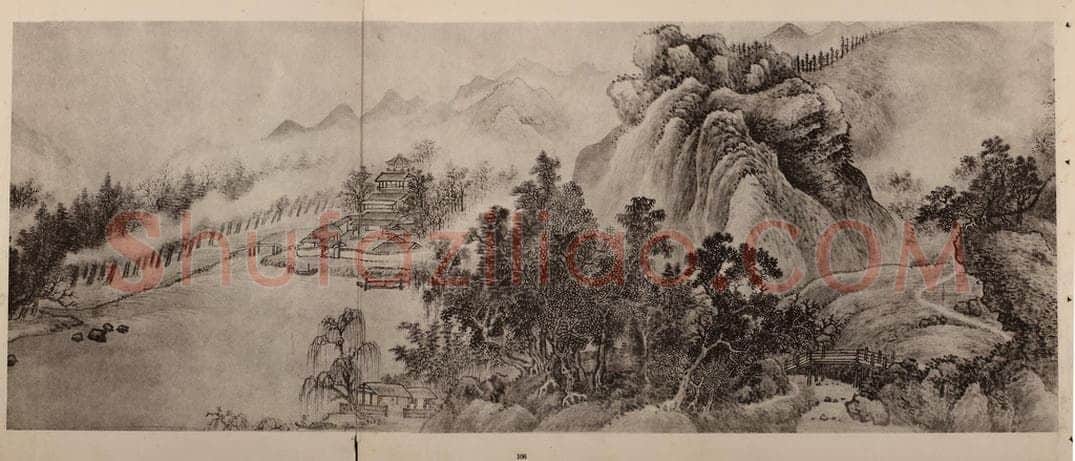 清 王翚《江山纵览图卷（二）》国画作品
