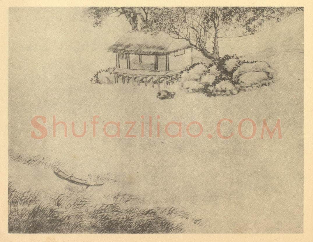 清 蔡嘉《山水图（四）》国画作品